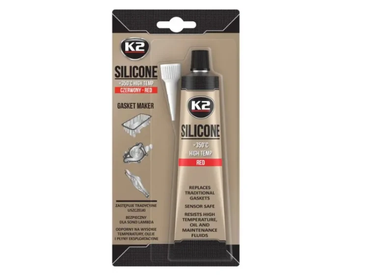 K2 Silikon czerwony na uszczelkę 350°C 85g