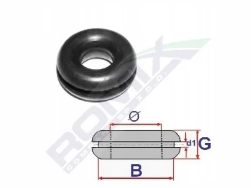 Przelotka gumowa 8mm/14mm wymiary