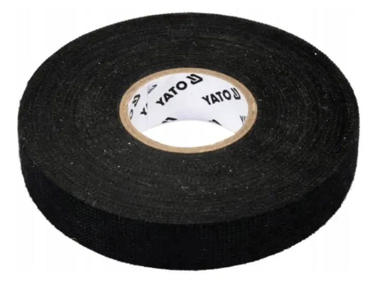Taśma izolacyjna czarna parciana 25m YATO