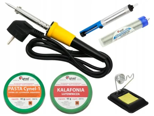 Zestaw lutowniczy z lutownicą 60W i akcesoriami