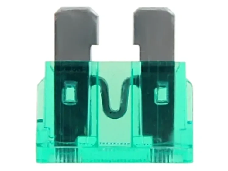 Bezpieczniki samochodowe UNI 30A 12V 24V zielone 50szt.