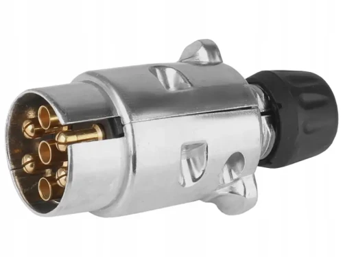 Wtyczka 7 pinowa metalowa do przyczepki samochodowej