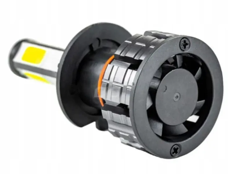 Żarówki H7 LED 12V 24V AMIO_4 aktywne chłodzenie