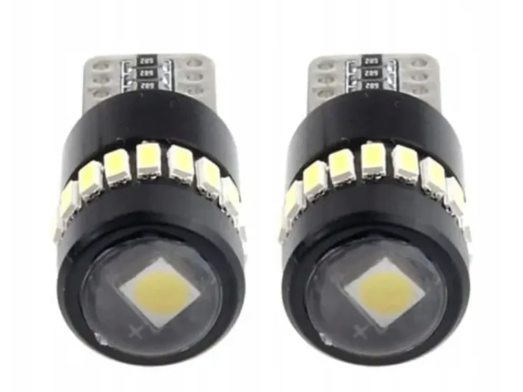 Żarówka Led 12v 24v W5W biała Amio 02446