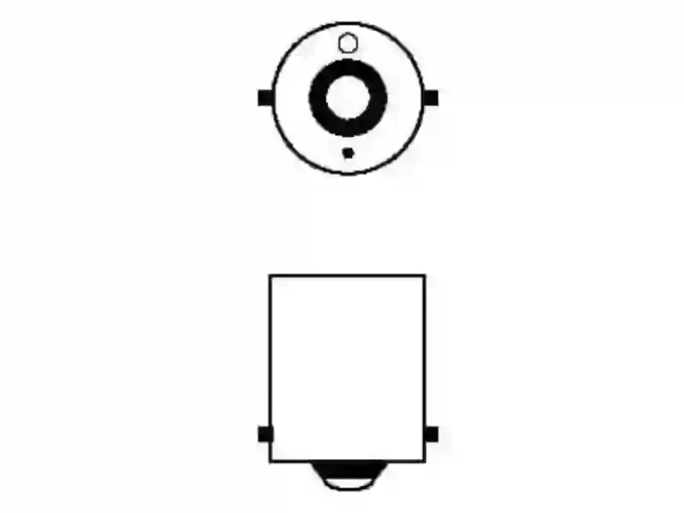 Trzonek żarówki 24V R10W Narva 17326 BA15s