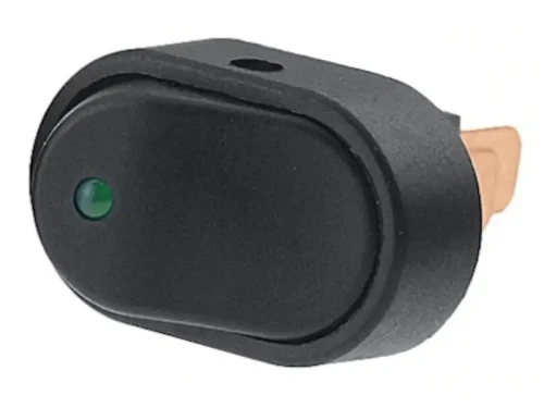 Przełącznik podświetlany 12V 20A LED zielony 2 pozycyjny