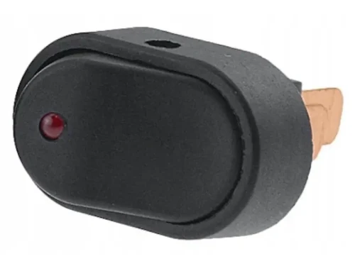 Przełącznik podświetlany 12V 20A LED czerwony 2 pozycyjny