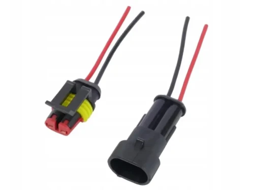 Superseal 2 PIN z przewodami bez osłon