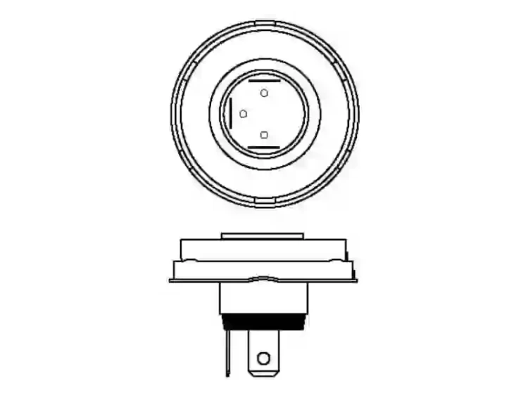 Żarówka samochodowa R2 trzonek P45t