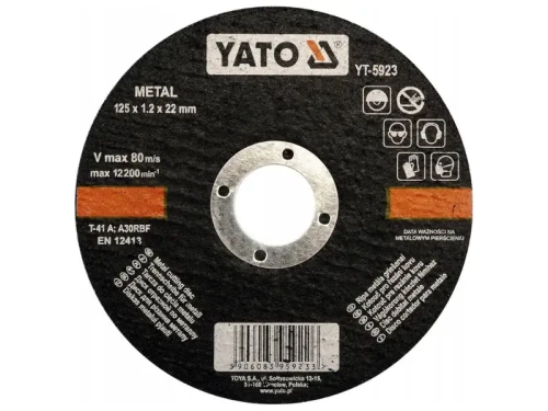Tarcza do cięcia metalu 125mm 1mm Yato YT-5923