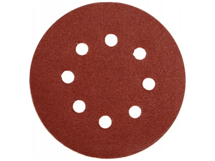 Papier ścierny P60 w krążkach na rzep 125 mm 5 sztuk YT-83452