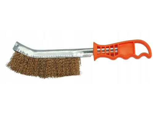 Szczotka z drutu mosiądzowanego jednorzędowa Vorel