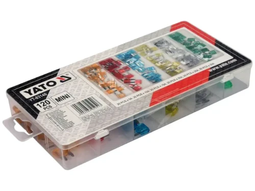 Zestaw bezpieczników Mini 120 sztuk YATO YT-83146