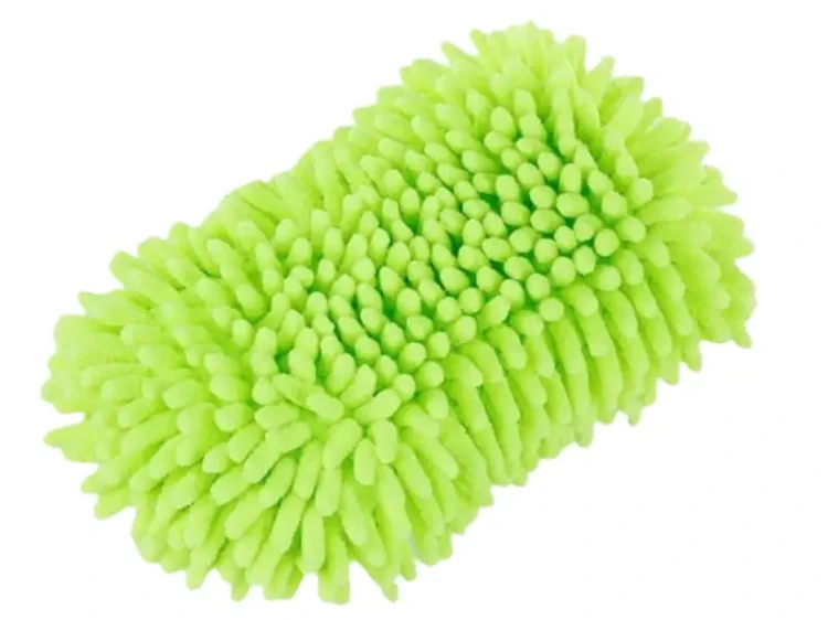 Gąbka samochodowa z mikrofibry seledynowa