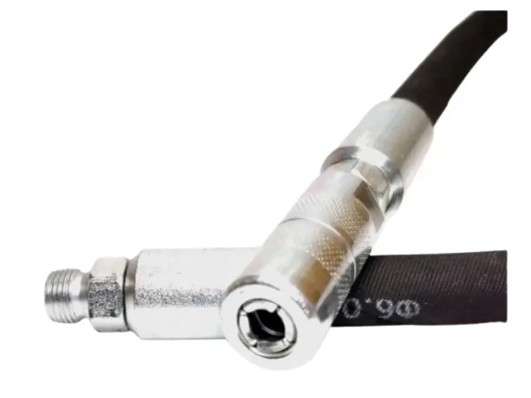 Wąż do smarownicy 1m z końcówką 4-szczękową