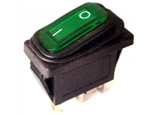 Przełącznik hermetyczny 250V 15A zielony duży 2-pozycyjny