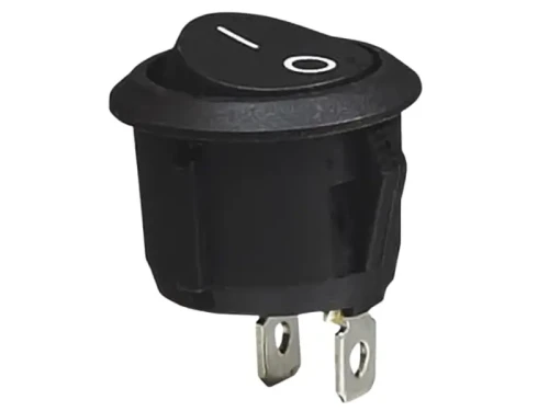 Przełącznik kołyskowy on-off czarny