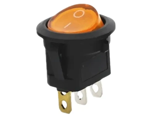Przełącznik 230V podświetlany pomarańczowy