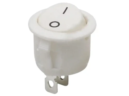 Przełącznik okrągły ON-OFF 2-pozycyjny biały