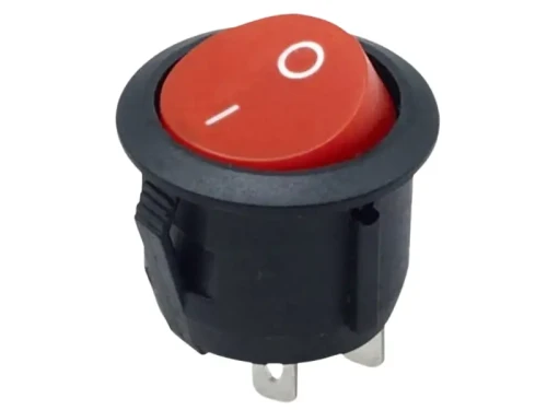 Przełącznik okrągły ON-OFF 2-pozycyjny czerwony