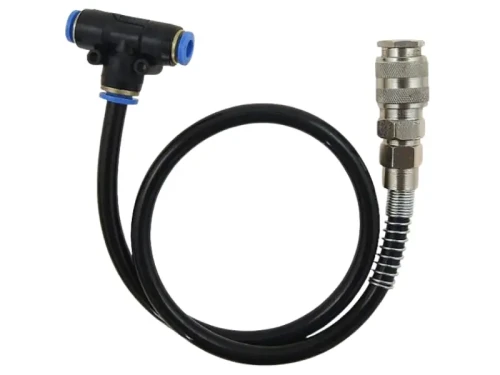 Trójnik 6mm z szybkozłączką do przedmuchiwania