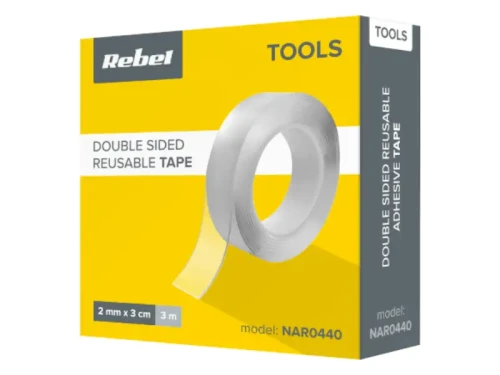 Taśma dwustronna przezroczysta Rebel nano