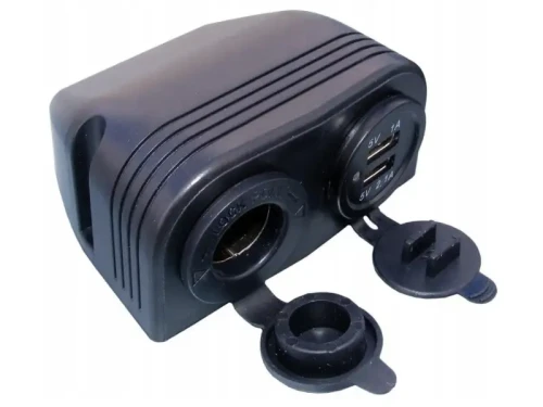 Gniazdo zapalniczki i ładowarka 2 X USB 12V i 24V_1