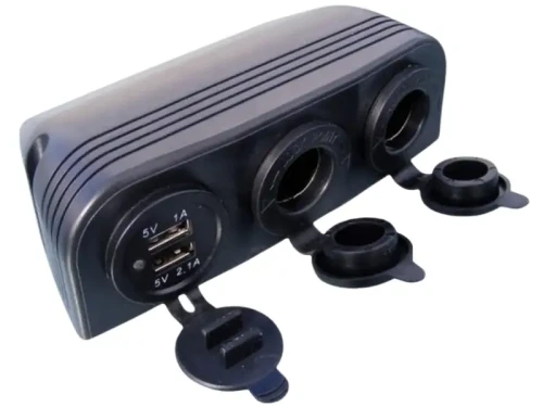 Gniazdo zapalniczki X 2 i ładowarka 2 X USB 12V_1