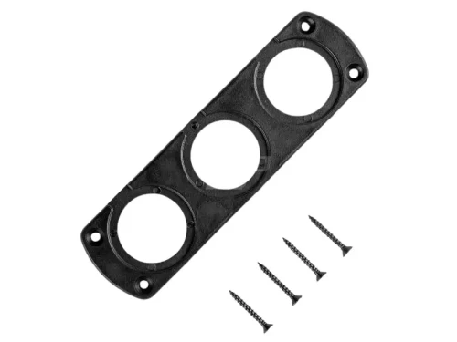 Panel montażowy do urządzeń do zabudowy potrójny