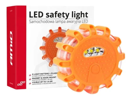 Lampa ostrzegawcza LED na baterie