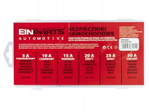 Bezpieczniki UNI 120 sztuk - zestaw