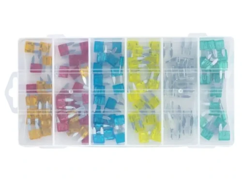 Bezpieczniki MINI zestaw 120 sztuk