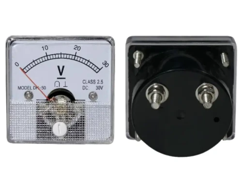 Woltomierz panelowy 12V i 24V - wskazówkowy analogowy