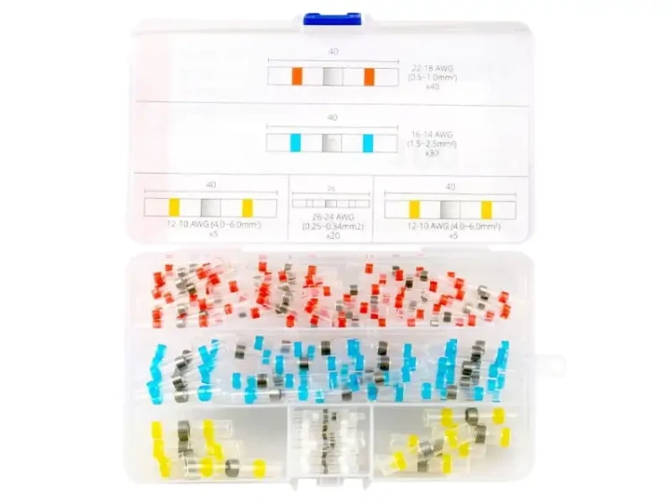 Koszulki termokurczliwe z cyną - zestaw 100 sztuk