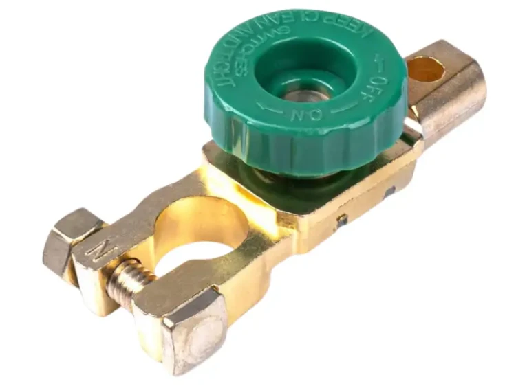 Klema z heblem akumulatora 500A