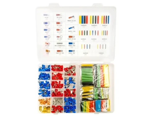 Konektory elektryczne i rurki termokurczliwe 678 sztuk