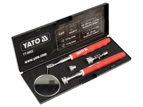 Lusterko warsztatowe + chwytak magnetyczny zestaw YATO YT-0662
