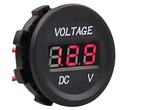 Woltomierz 12V i 24V samochodowy LED