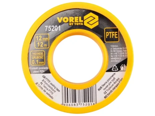 Taśma teflonowa 12mm Vorel