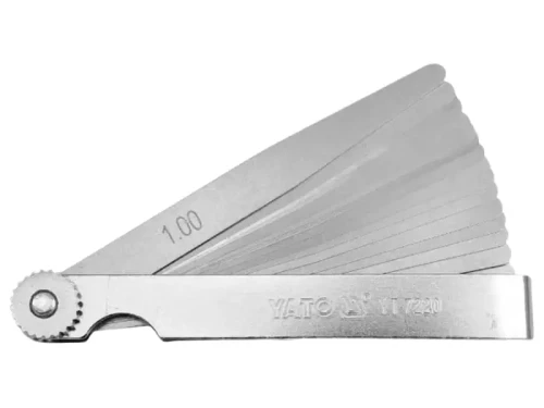 Szczelinomierz 17 listków 0,02-1 mm YATO