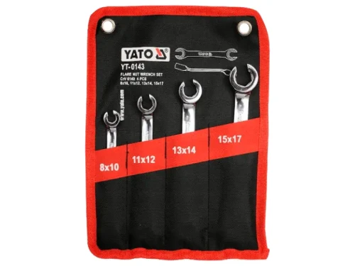 Klucze do przewodów hamulcowych YATO 4 el. YT-0143