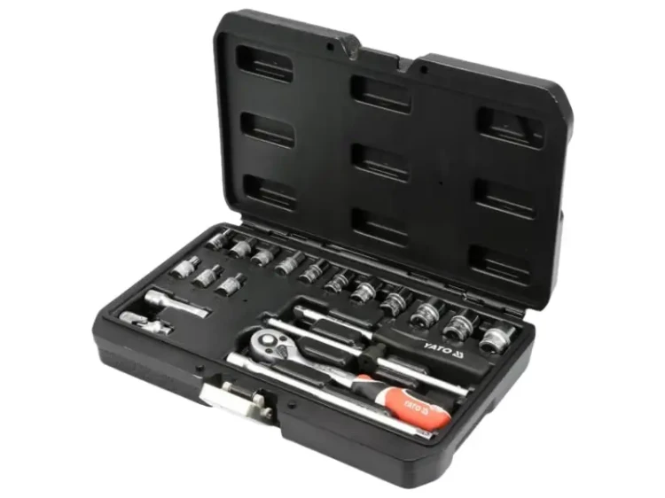 Zestaw kluczy nasadowych YATO z grzechotką 1/4"_1