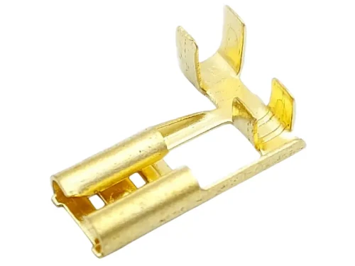 Konektor kątowy 4,8 bez izolacji zagniatany 100 szt.