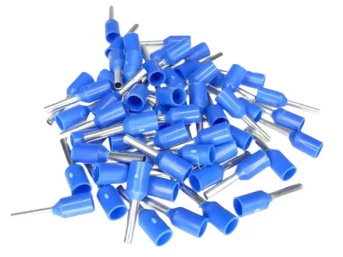 Końcówki do kabli elektrycznych niebieskie 0,75mm