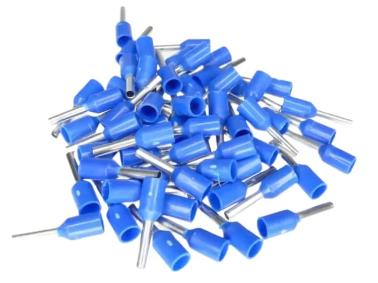 Końcówki do kabli elektrycznych niebieskie 0,75mm
