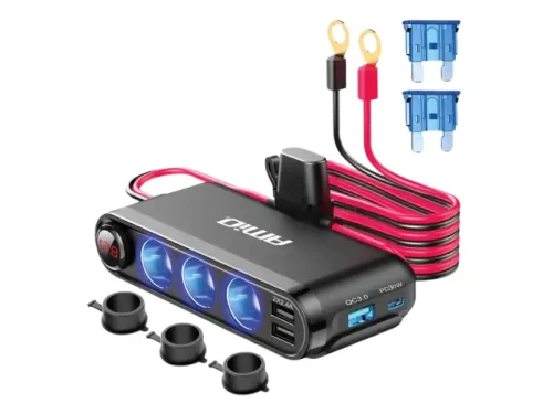 Rozgałęźnik zapalniczki z woltomierzem 12V i 24V