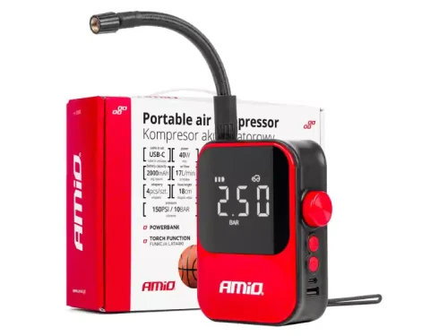 Kompresor samochodowy bezprzewodowy z powerbankiem - 2