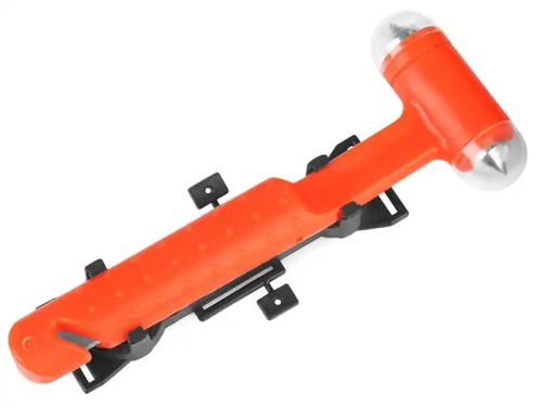 Młotek do wybijania szyb z nożem do pasów