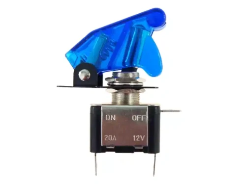 Przełącznik dźwigniowy TOP-GUN 12V 25A niebieski