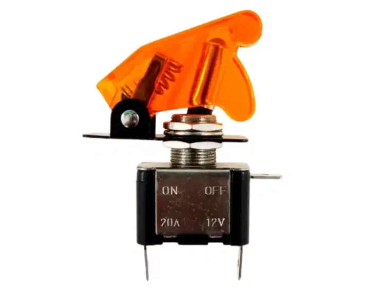 Przełącznik dźwigniowy TOP-GUN 12V 25A pomarańczowy